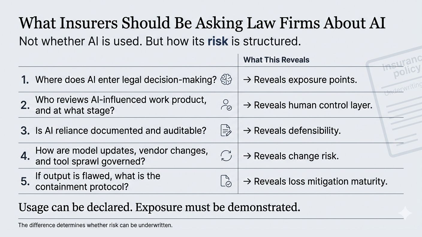 What Insurers Should Be Asking Law Firms About AI