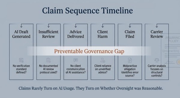 How AI Errors Become Professional Liability Claims: Understanding the Claim Sequence